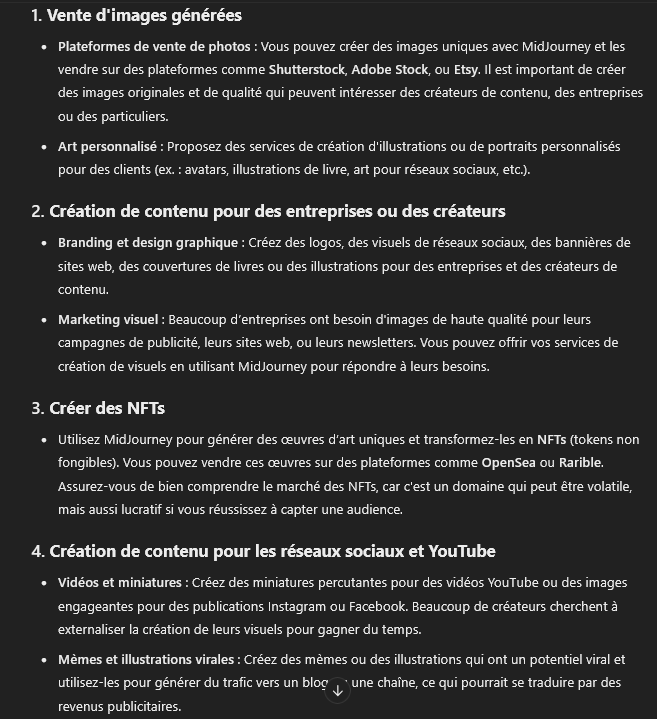 gagner argent ia avec MidJourney