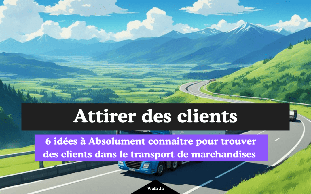 6 tips pour trouver des clients dans le transport de marchandises