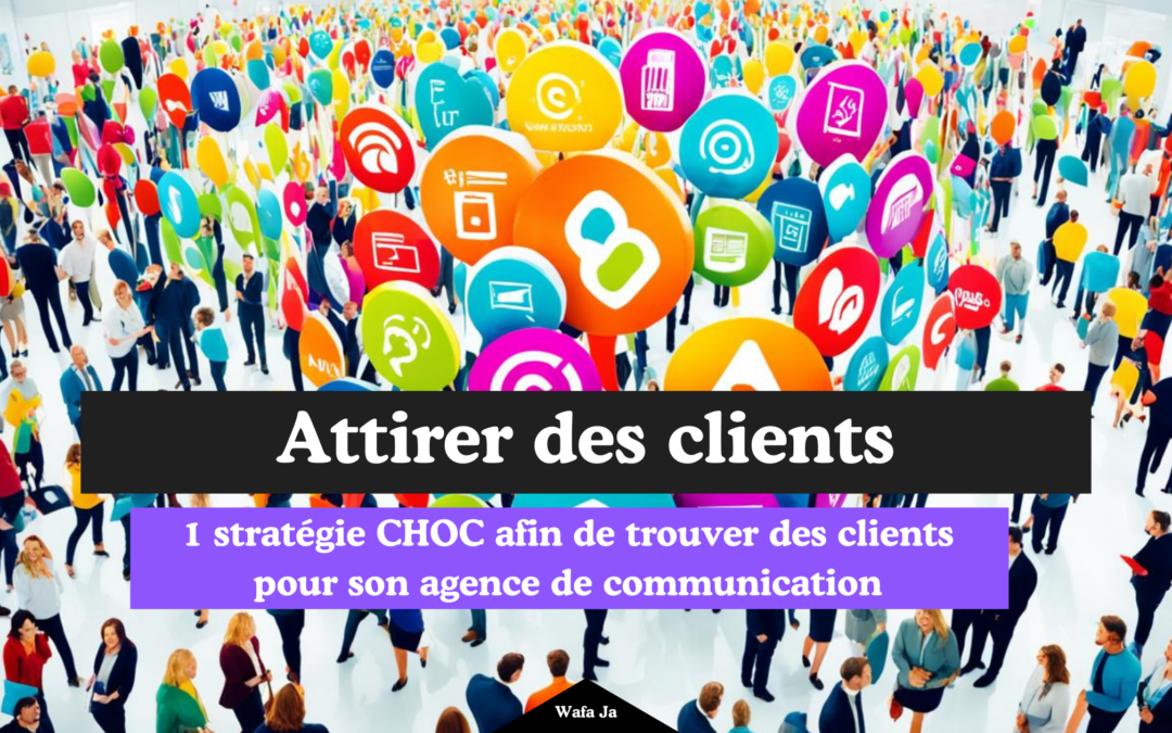 1 stratégie CHOC afin de trouver des clients  pour son agence de communication