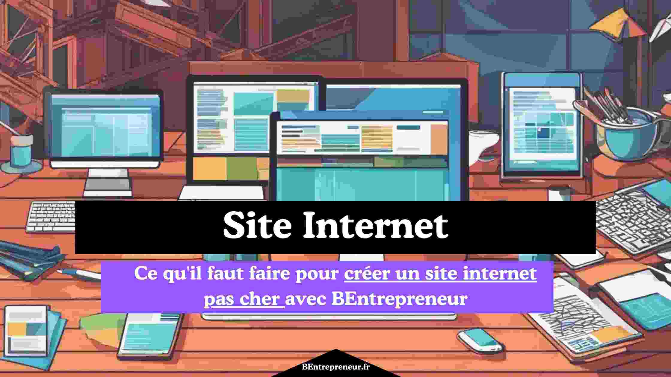 Ce qu'il faut faire pour créer un site internet pas cher avec BEntrepreneur