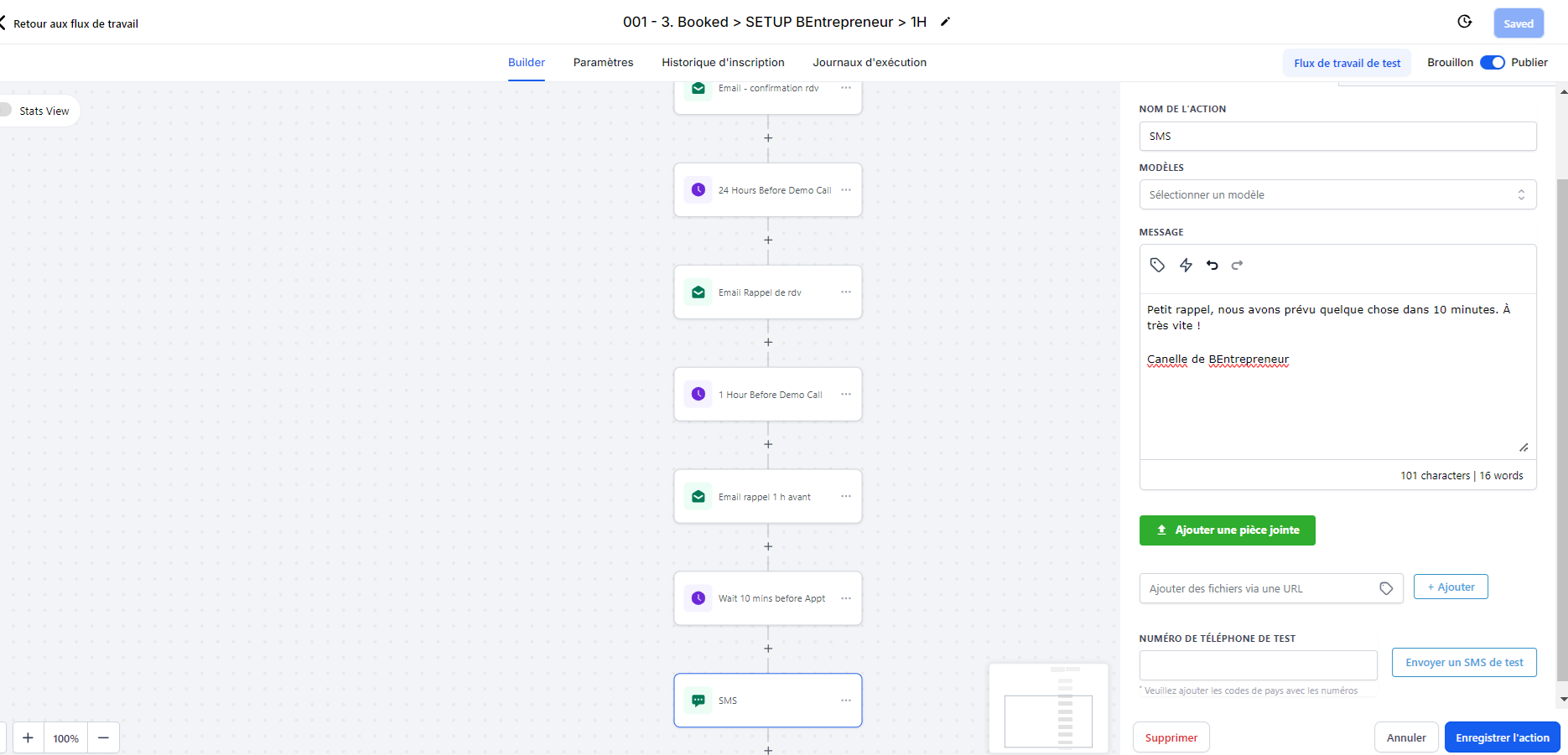 sms et agenda en ligne