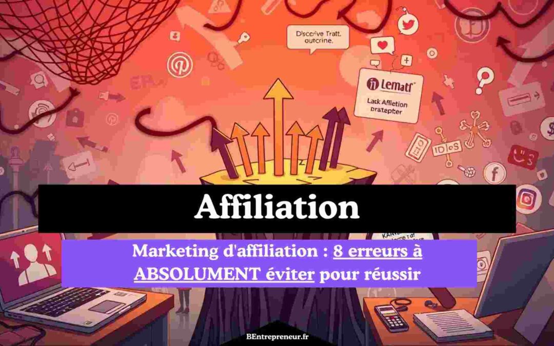 Marketing affiliation : 8 erreurs à ABSOLUMENT éviter pour réussir