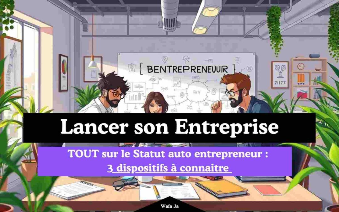 TOUT sur le Statut auto entrepreneur :  3 dispositifs à connaitre