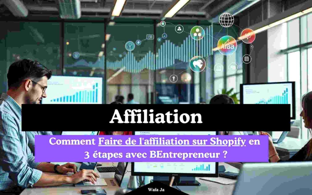 Faire de l’affiliation sur Shopify en 3 étapes avec BEntrepreneur