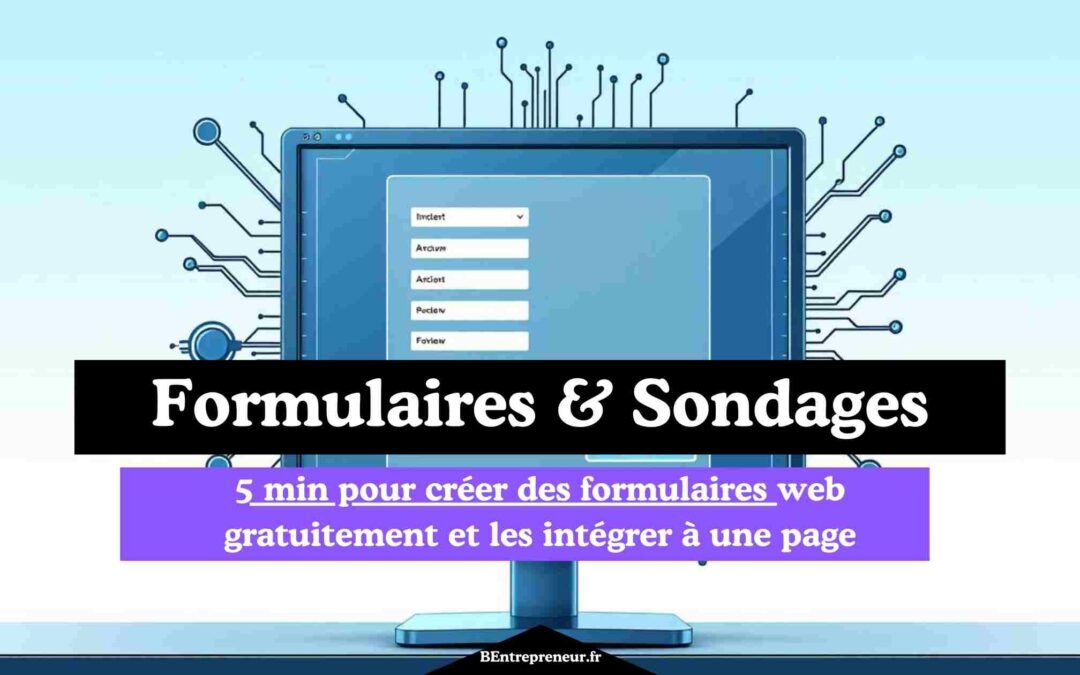 5 min pour créer des formulaires web gratuitement