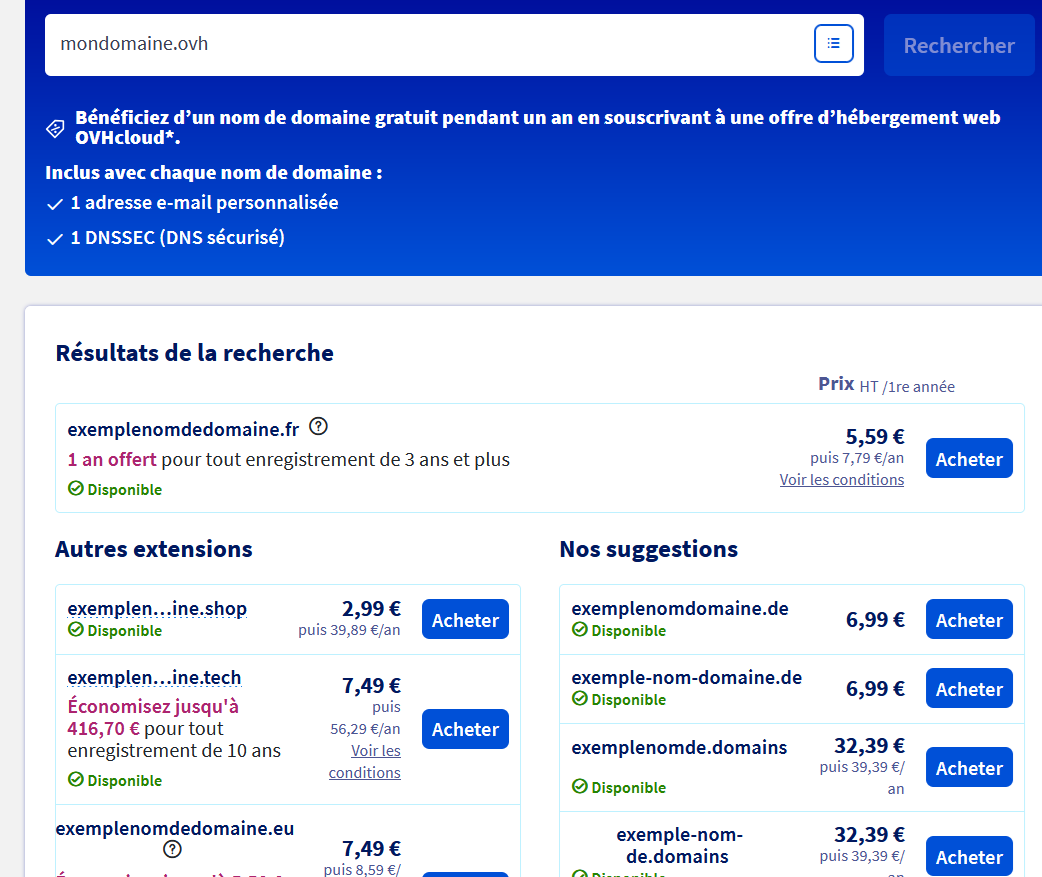 guide complet faire son site web nom de domaine ovh