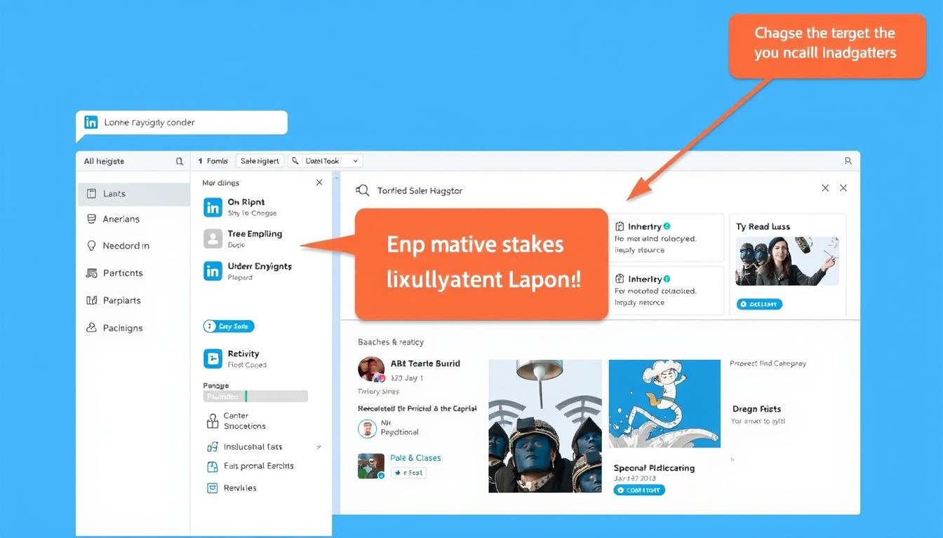 Générez une image de l'interface de LinkedIn Sales Navigator