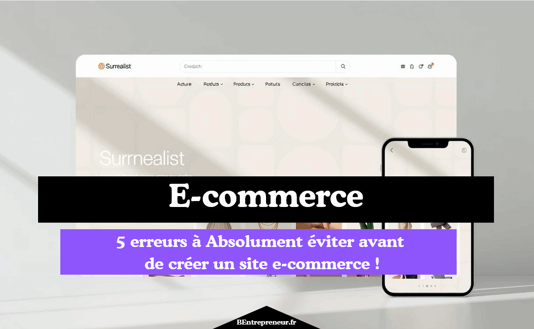 Création site e-commerce facile : 5 Erreurs à ABSOLUMENT éviter !
