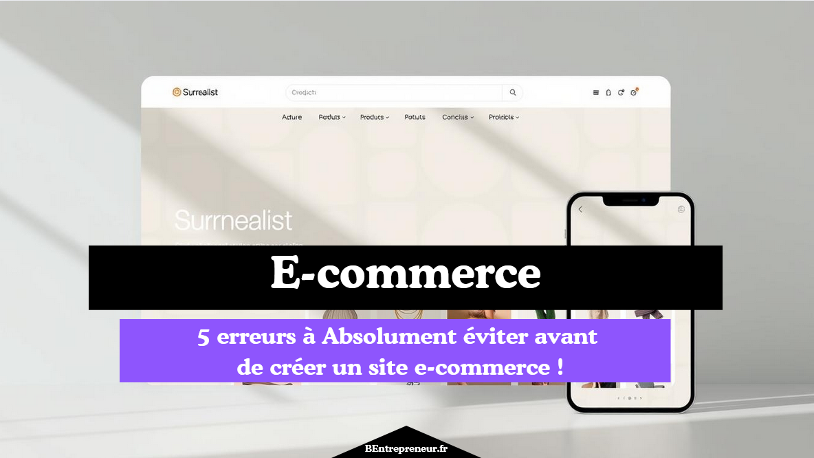 Création site e-commerce facile 5 Erreurs à ABSOLUMENT éviter