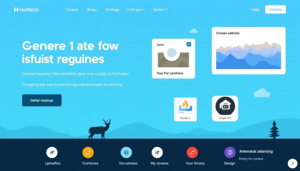 Générez une image de l'interface utilisateur de Hunter.io