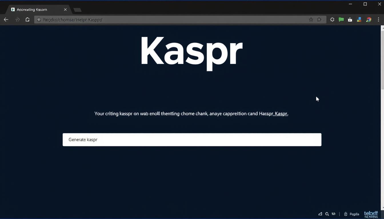 Générez une image de l'interface de Kaspr sur un navigateur Chrome