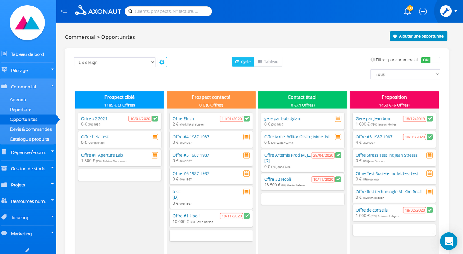 erp en ligne axonaut