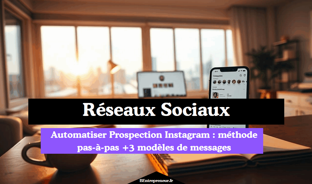 Automatiser Prospection Instagram : pas-à-pas + 3 modèles de messages