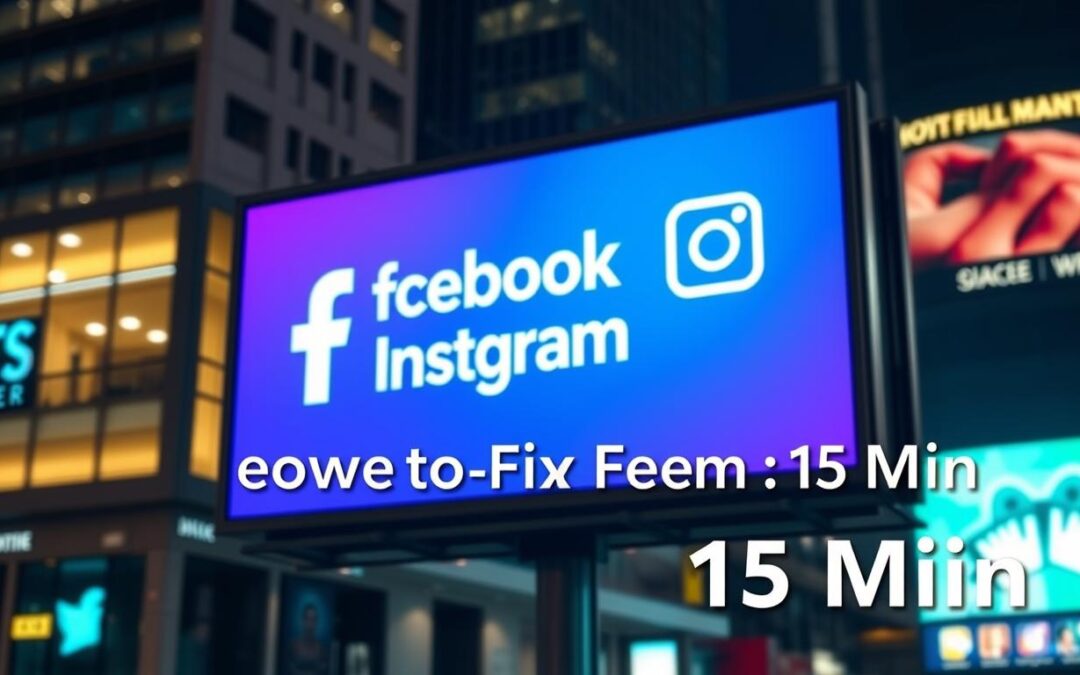Publicité Facebook & Instagram : 8 erreurs fréquentes et comment les corriger en 15 min